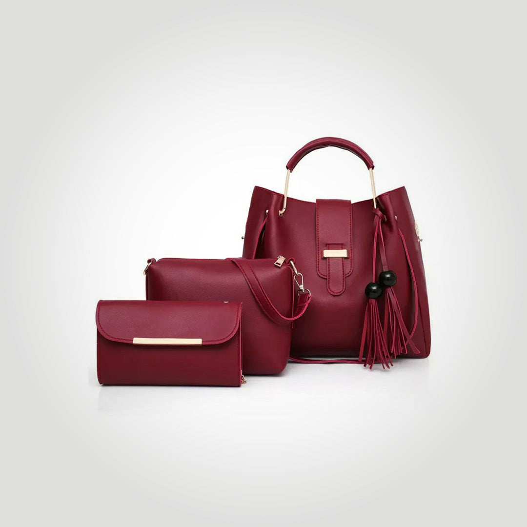 Trio Luxe 3 Piece MAROON