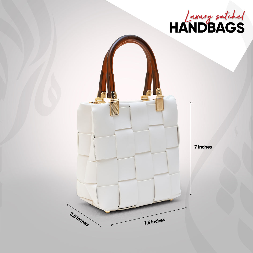 LUXURY SATCHEL WHITE