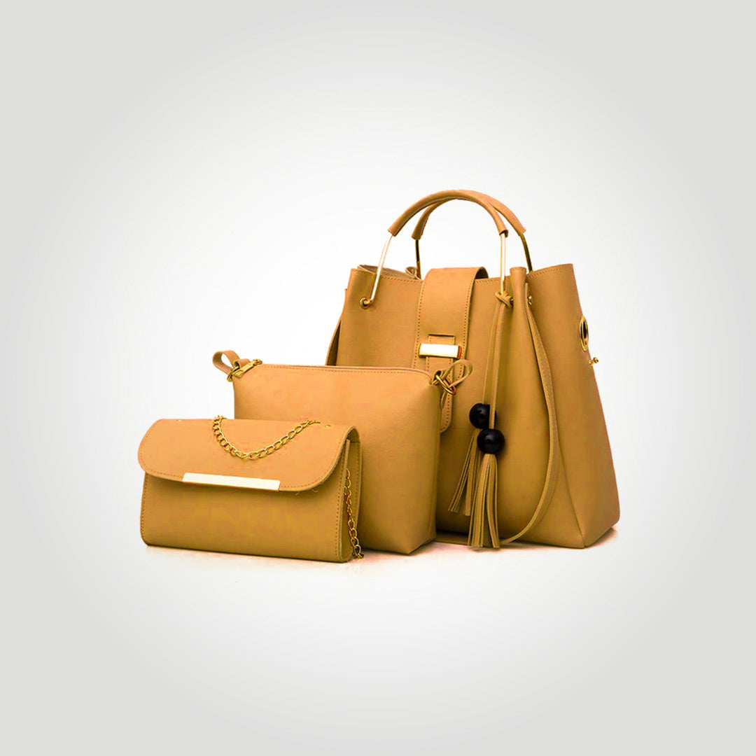 Trio Luxe 3 Piece Mustard